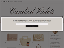 Tablet Screenshot of candiedviolets.com